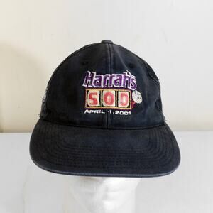 Vintage Y2K NASCAR Harrahs 500 Hat Texas Motor Speedway April 1 2001
